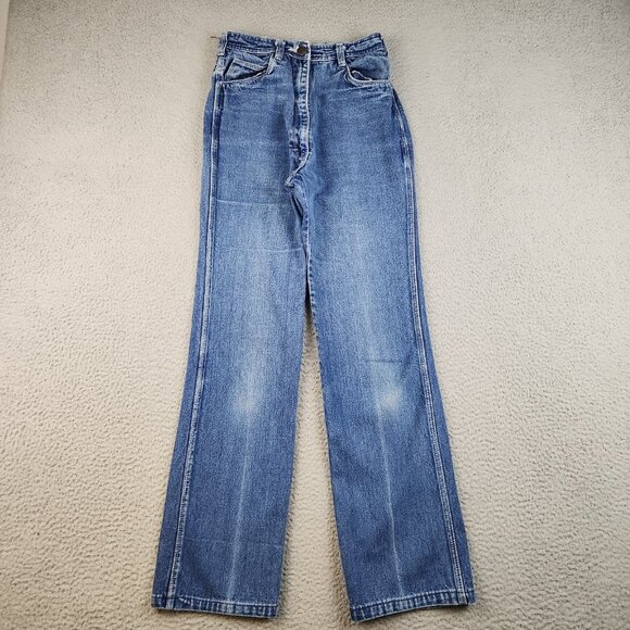 Vintage Western Jeans Womens 24x29 Jr's 9/10 Mom High Rise Denim Cowgirl Rodeo - Picture 1 of 10